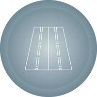 Two Way Road Vector Icon