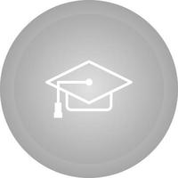 icono de vector de gorra de graduación
