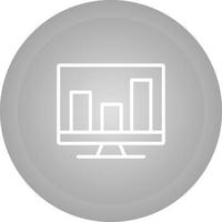 Analytics on screen Vector Icon