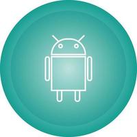 icono de vector de logotipo android