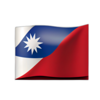 Taiwán bandera patriota ilustración, taiwanés banderas patriotismo, ai generado png