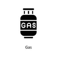 gas vector sólido iconos sencillo valores ilustración valores