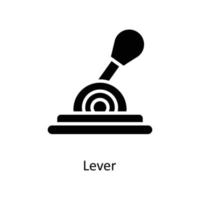 Lever  Vector Solid Icons. Simple stock illustration stock