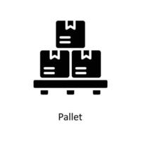 Pallet  Vector Solid Icons. Simple stock illustration stock