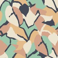 Vector abstract leaf layers illustration seamless repeat pattern