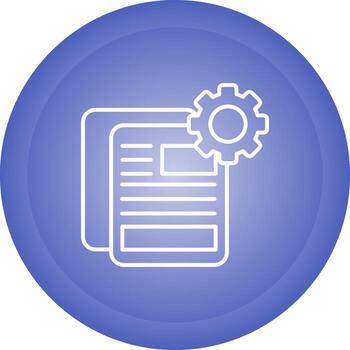 icono de vector de configuración de documento
