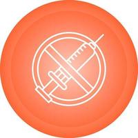 No Vaccines Vector Icon