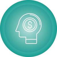 Money Thinking Vector Icon