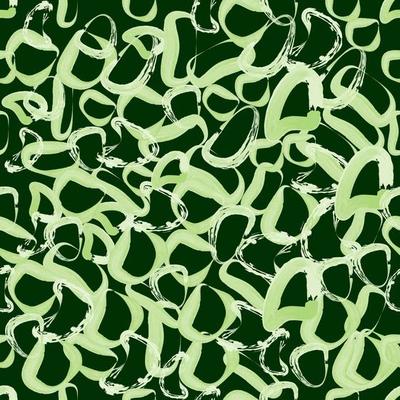 seamless abstract pattern of green shapes