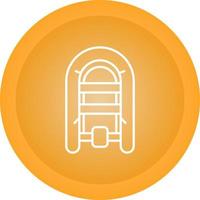 Inflatable Boat Vector Icon