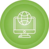Lcd Globe Vector Icon