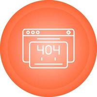 404 Error Vector Icon