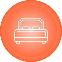 Hotel Bed Vector Icon