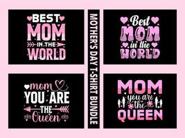 Mother's day t-shirt bundle, mothers day t-shirt vector set, happy mothers day t-shirt set, mother's day element vector, lettering mom t-shirt, mommy t shirt,