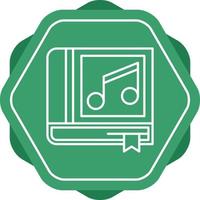 Music Book Vector Icon