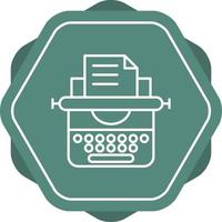 icono de vector de máquina de escribir