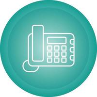 Land Line Phone Vector Icon