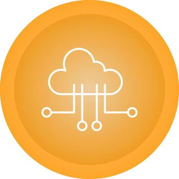 icono de vector de computación en la nube