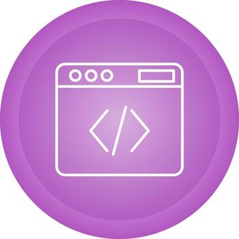 icono de vector de código