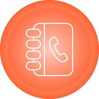 Contact Book Vector Icon