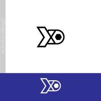XD initial logo vector