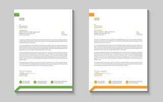 Letterhead design template vector