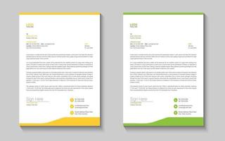 Letterhead design template vector