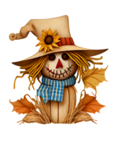 scarecrow sugrör vattenfärg png