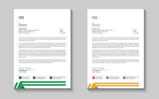 Letterhead design template vector