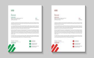 Letterhead design template vector