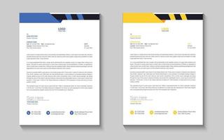 Letterhead design template vector