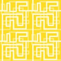 Pattern with labyrinth on yellow background. vector