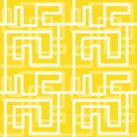 Pattern with labyrinth on yellow background. vector