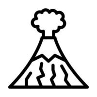 Volcano Icon Design vector