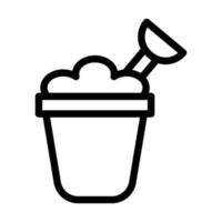 Sand Bucket Icon Design vector