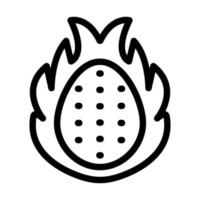 Dragon Fruit Icon Design vector