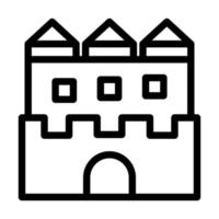 Sand Castle Icon Design vector