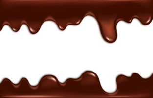 Derretido chocolate goteo marco png