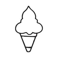 icono de helado vector