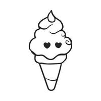 icono de helado vector