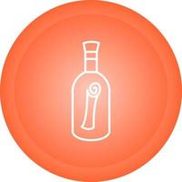 Scroll in Bottle Vector Icon