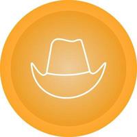 icono de vector de sombrero de vaquero