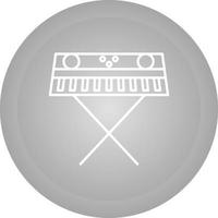 icono de vector de piano