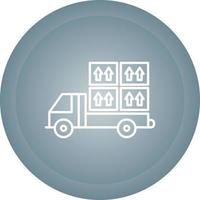 Loaded Truck Vector Icon