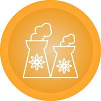 Nuclear Plant Vector Icon