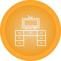 Television Set with Vector Icon