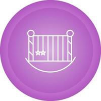 Baby Cot Vector Icon