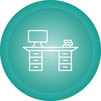 Working Desk Vector Icon