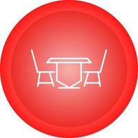 Lunch Table Vector Icon