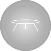 icono de vector de mesa pequeña